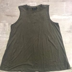 Sleeveless Suede Top